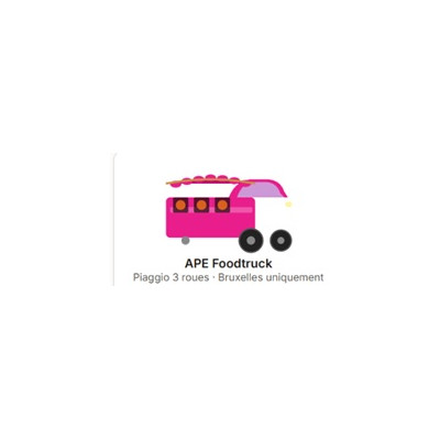 Voiture foodtruck pâtisserie portugaise pour événement entreprise à Bruxelles