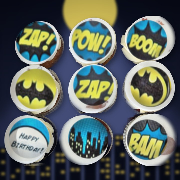 Gepersonaliseerde cupcakes Wooly, Batman reeks