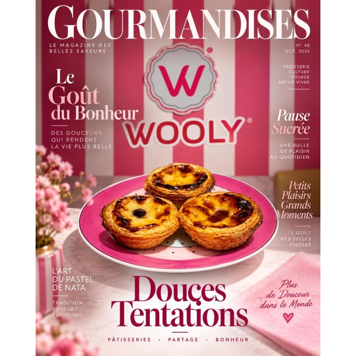 Wooly Pastéis de Nata auf einem Magazin-Cover