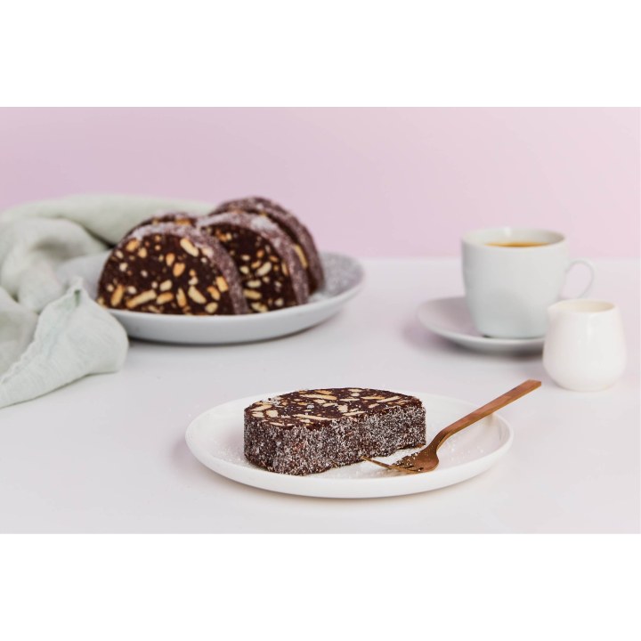 Schokoladensalami – portugiesisches Dessert ohne Backen, Wooly Pâtisserie Brüssel