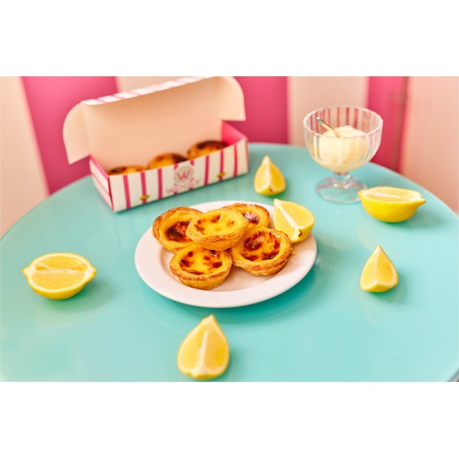 Pastel de Nata artisanal – Pâte feuilletée croustillante, crème vanille caramélisée, Wooly Pâtisserie Bruxelles