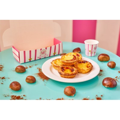 Pastel de Nata Salé – Mini quiche feuilletée portugaise, Wooly Pâtisserie Bruxelles