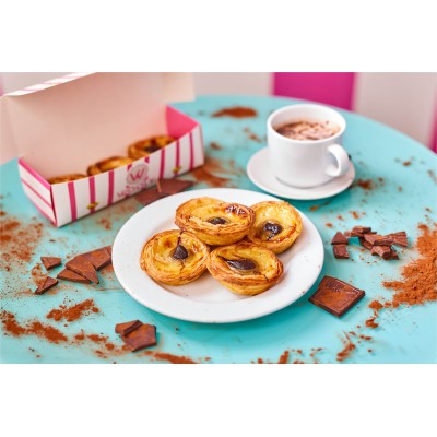 Pastel de Nata Salé – Mini quiche feuilletée portugaise, Wooly Pâtisserie Bruxelles