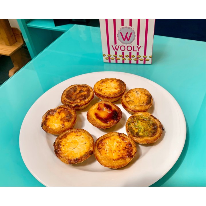 Herzhaftes Pastel de Nata – portugiesische Mini-Quiche aus Blätterteig, Wooly Pâtisserie Brüssel